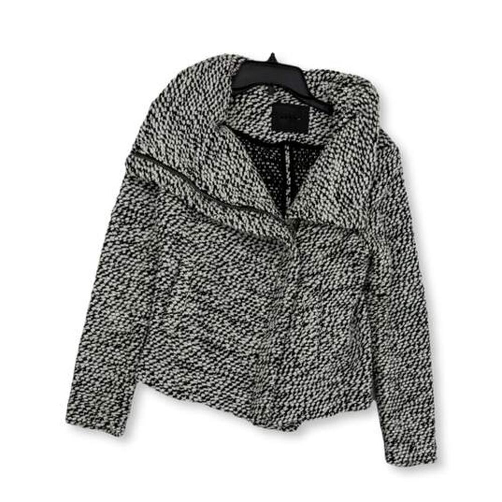 BlankNYC Moto Jacket Black White Size S